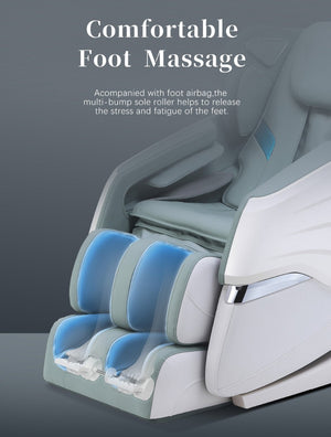 English Elm Massage Recliner Sl Track Zero Gravity Chair with Airbag Foot Roller Bluetooth Spa W73052143