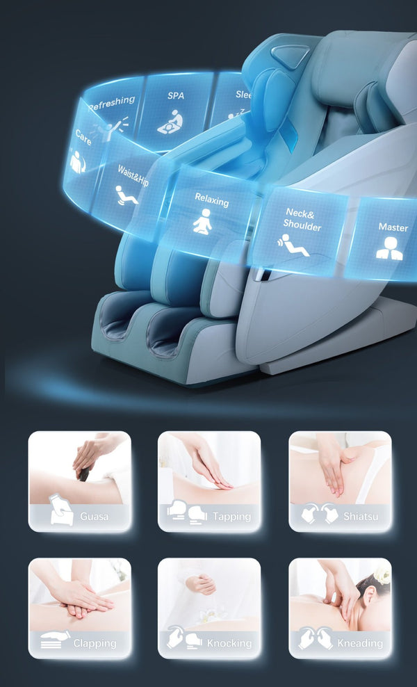 English Elm Massage Recliner Sl Track Zero Gravity Chair with Airbag Foot Roller Bluetooth Spa W73052143