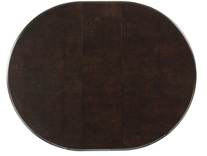English Elm Contemporary Birdcage Pedestal Oval Dining Table Maple Veneer Espresso Extends to Seat Six B011S00141