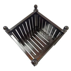 English Elm Wood Square Outdoor Planter Box Black – Solid Wood Herb & Flower Pot for Porch, Patio, Deck 21" W49547256