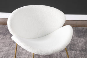 English Elm {2 Pack} Velvet Bucket Lounge Chairs Modern Curved Seat for Vanity Bedroom or Office W124152700