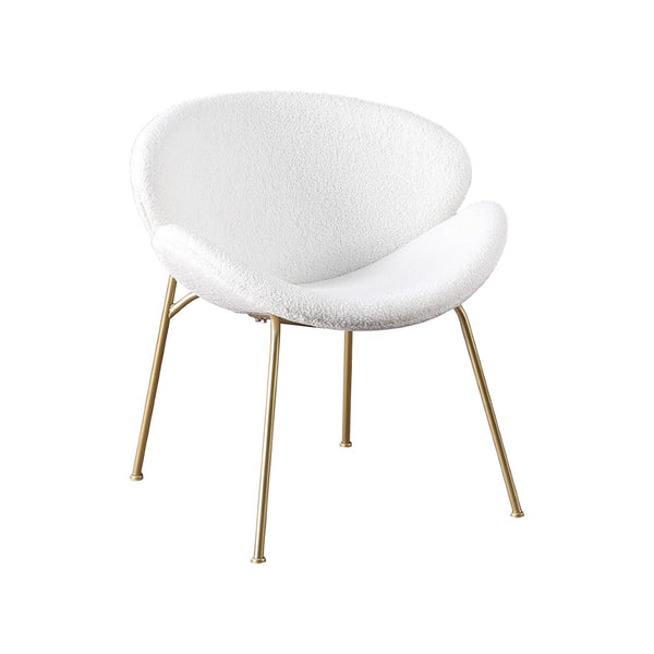 English Elm {2 Pack} Velvet Bucket Lounge Chairs Modern Curved Seat for Vanity Bedroom or Office W124152700