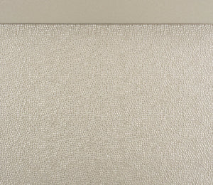 English Elm Traditional Silver Finish Dining Table with 1-Leaf Extension, Shagreen Glass Top & Elegant Legs, 60–78" B01152850