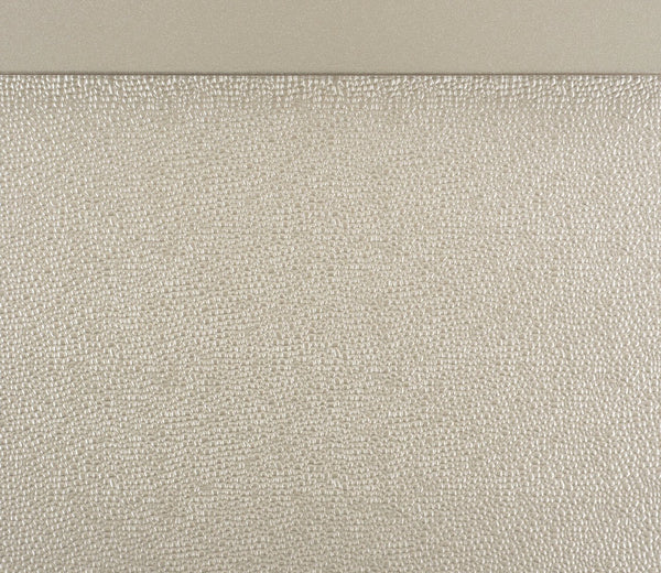 English Elm Traditional Silver Finish Dining Table with 1-Leaf Extension, Shagreen Glass Top & Elegant Legs, 60–78" B01152850