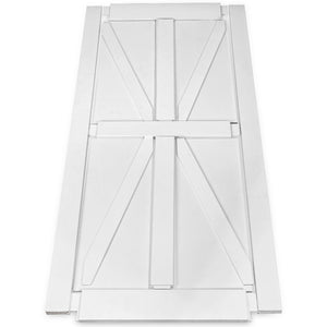 English Elm Crazy Elf Star Panel Primed Interior Slab Modern Barn Door Pre-drilled Diy Ready W93642083