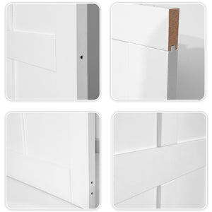 English Elm Crazy Elf Six Panel Primed Interior Door Slab Moisture Resistant Diy Ready W936131955