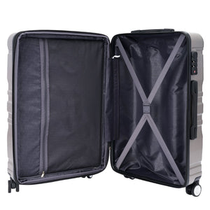 English Elm Luggage Sets 3 Piece Abs Hardshell Expandable Spinner Suitcase with Tsa Lock PP310829AAP