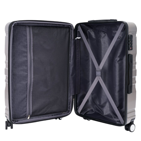 English Elm Luggage Sets 3 Piece Abs Hardshell Expandable Spinner Suitcase with Tsa Lock PP310829AAP