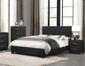 English Elm Contemporary Mayville Nightstand Gray Okume Veneer Antique Brass Drop Handles 2 Drawers 21"x16"x22.25" B01153387