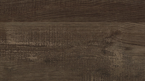 English Elm Rustic Corbin 6-Drawer Dresser 58.5" Rustic Brown Faux-Wood Veneer with Black Metal Handles, Textured B011134415