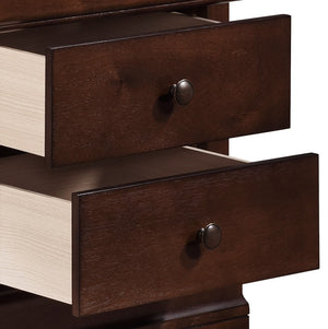 English Elm Louis Louis Philippe Abbeville Nightstand Cherry Okume Veneer Dark Bronze Knobs Timeless Storage B01153390