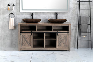 English Elm 72 Inch Led Backlit Bathroom Wall Mirror with Dimming Touch Control and Defog Function W1272110974