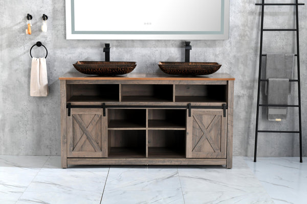 English Elm 72 Inch Led Backlit Bathroom Wall Mirror with Dimming Touch Control and Defog Function W1272110974