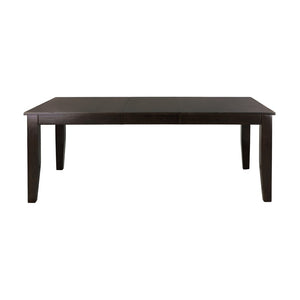 English Elm Casual Mango Veneer Extendable Dining Table Merlot Finish Seats Six with Butterfly Leaf B01153764