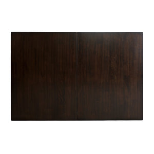 English Elm Casual Mango Veneer Extendable Dining Table Merlot Finish Seats Six with Butterfly Leaf B01153764