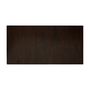 English Elm Casual Mango Veneer Extendable Dining Table Merlot Finish Seats Six with Butterfly Leaf B01153764