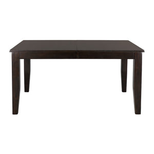English Elm Casual Mango Veneer Extendable Dining Table Merlot Finish Seats Six with Butterfly Leaf B01153764