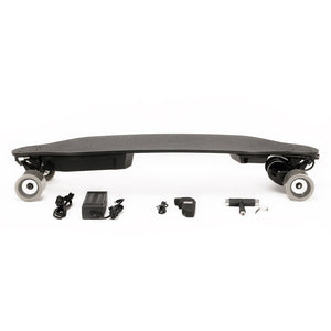 English Elm New Dual Motor Electric Longboard with Lcd Remote All Terrain Pu Wheels 40km/h W34842891