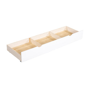 English Elm Twin L-shaped Bunk Bed Sleeps Four with Storage Drawers Mission Style Pine Frame White LT000038AAK