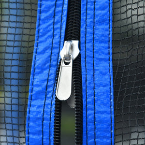 English Elm 14ft Outdoor Trampoline with Basketball Hoop Safety Enclosure Net and Steel Ladder W285128088