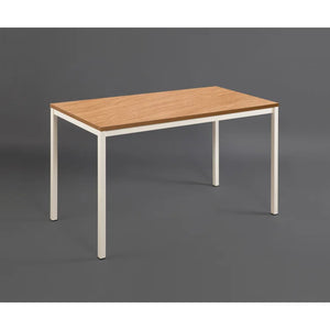 English Elm Harry Contemporary Oak Computer Desk - Stylish Wood & Metal Workstation For Home Office Elegance B040S00015