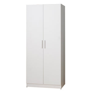 English Elm Viviane Solid Wood Closet — Deep Storage, Water/Scratch Resistant, E0 Eco Board, 5 Shelves & Bars B040S00038
