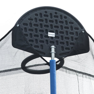 English Elm 14ft Outdoor Trampoline with Basketball Hoop Safety Enclosure Net and Steel Ladder W285128088