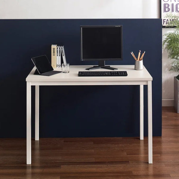 English Elm Harry Contemporary Ivory Wood And Metal Computer Desk - Sleek, Durable, Eco-Friendly Design For Home B040S00013