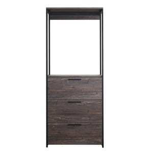 English Elm Monica Wood Walk-in Closet Organizer with Deep Drawers, Water/Heat Resistant, Eco E0 Board B040S00022