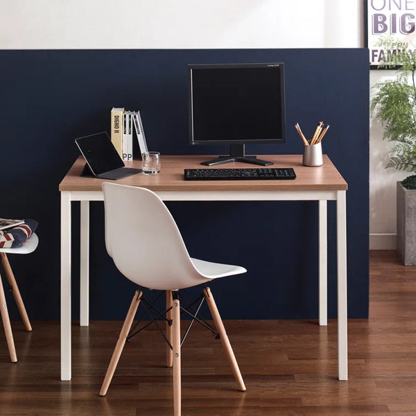 English Elm Harry Contemporary Wood And Metal Computer Desk - Stylish Oak Finish For Modern Workspaces B040S00012