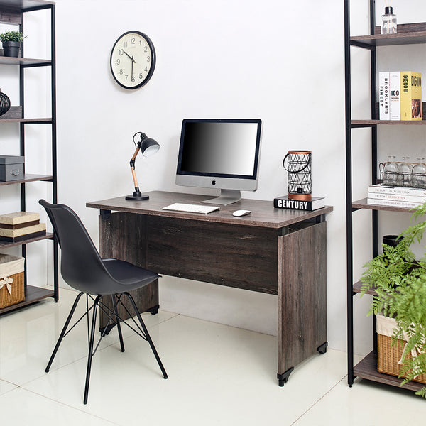 English Elm Urban Urban Farmhouse Composite Wood Writing Desk Rustic Gray — Durable, Eco E0, Scratch-Resist B04052634