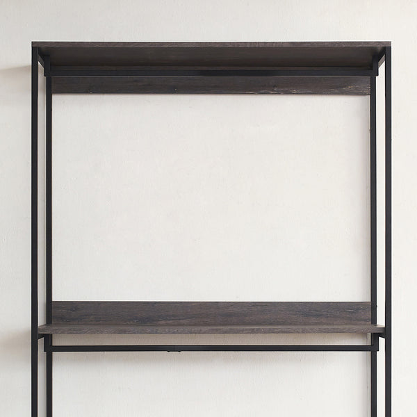 English Elm Monica 47" Farmhouse Wood Walk-in Closet Organizer Rustic Gray — Deep, Eco E0, Water & Scratch Resistant B040S00021