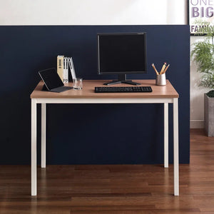 English Elm Harry Contemporary Oak Computer Desk - Stylish Wood & Metal Workstation For Home Office Elegance B040S00015