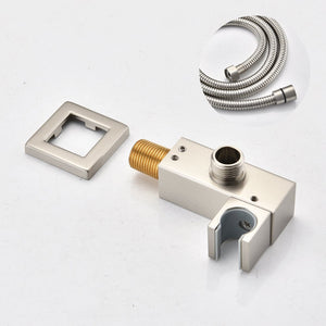 English Elm 12" Square Stainless Steel Rain Shower System Wall Mount with Air Infusion Spa Flow W127264824