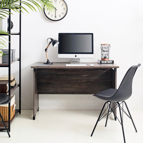 English Elm Urban Urban Farmhouse Composite Wood Writing Desk Rustic Gray — Durable, Eco E0, Scratch-Resist B04052634