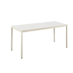 English Elm Harry Contemporary Wood and Metal Computer Desk Ivory – Stain/Scratch Resistant, E0 Eco Board, Korea Craftsmanship B040S00016