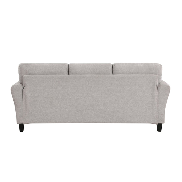 English Elm Modern Ellery Sand Textured Fabric Sofa with Welt Trim, Rounded Arms, 80.5" Transitional Charm and Neutral Appeal B01156550