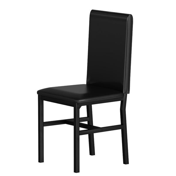 English Elm Black Pu Leather Dining Chairs Set of 4 High Back Armless Modern Kitchen Seating W578104367