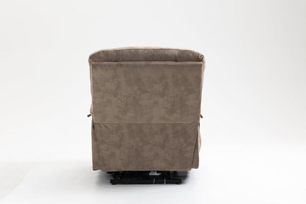 English Elm Recliners Power Lift Chair with Massage Heat Support for Elderly Comfort Seating Camel W547S00089