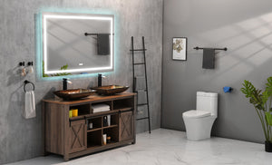 English Elm 84*30led Frameless Vanity Mirror Anti-fog Dimmable Smart Touch Bathroom Wall Mount W1272112755