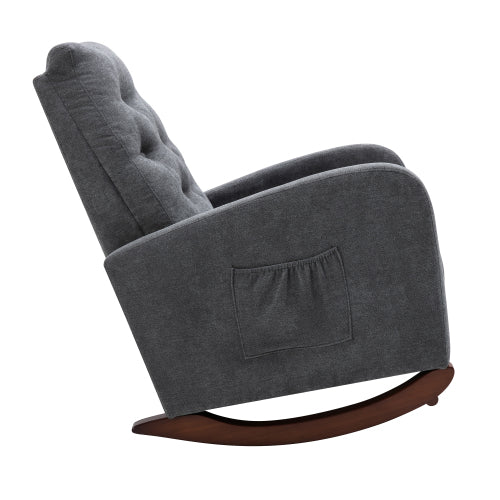 English Elm Single Highback Reclining Chair Medieval-Inspired Tatami Accent Sofa with Plush Support & Solid Wood Legs W24441375