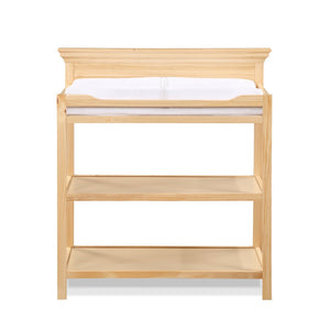 English Elm Universal Nursery Changing Table with Open Shelves and Four Sided Safety Rail Natural B02257242