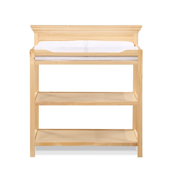 English Elm Universal Nursery Changing Table with Open Shelves and Four Sided Safety Rail Natural B02257242