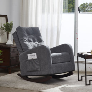 English Elm Single Highback Reclining Chair Medieval-Inspired Tatami Accent Sofa with Plush Support & Solid Wood Legs W24441375