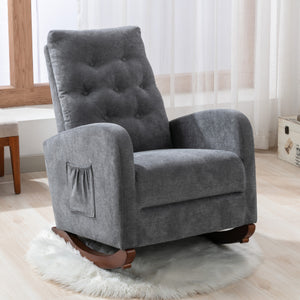 English Elm Single Highback Reclining Chair Medieval-Inspired Tatami Accent Sofa with Plush Support & Solid Wood Legs W24441375