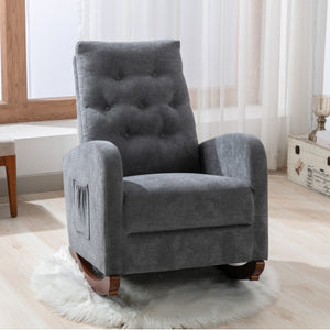 English Elm Single Highback Reclining Chair Medieval-Inspired Tatami Accent Sofa with Plush Support & Solid Wood Legs W24441375