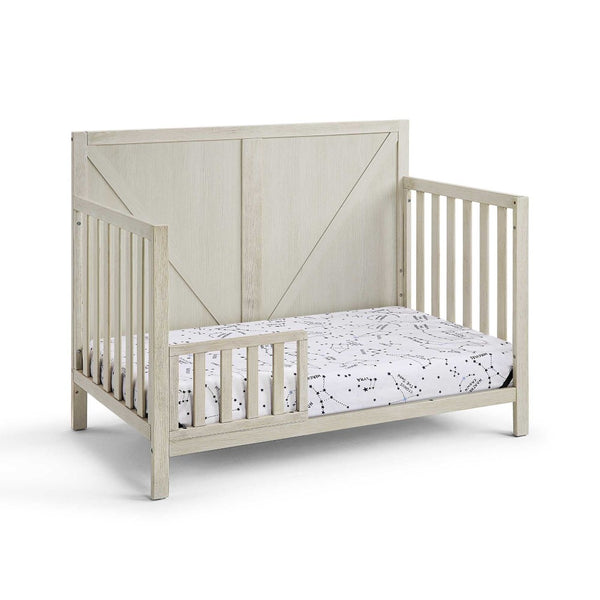 English Elm Barnside Convertible Crib Industrial Farmhouse Style Grows with Your Child B02257229
