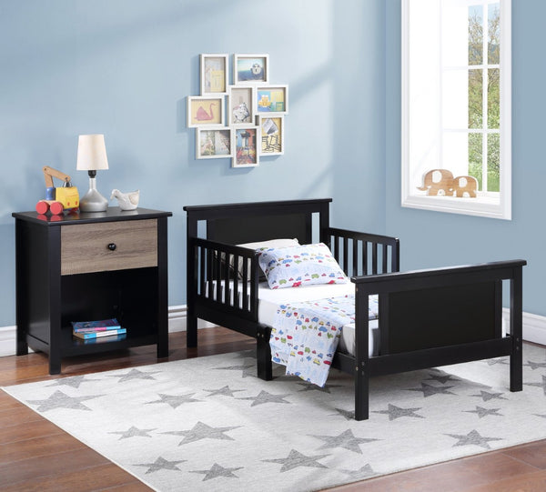 English Elm Connelly Reversible Panel Toddler Bed Solid Wood Low Profile Two Tone Veneer B02257225