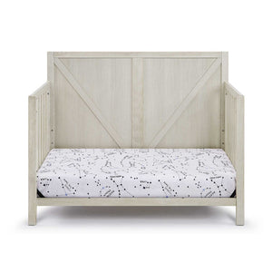 English Elm Barnside Convertible Crib Industrial Farmhouse Style Grows with Your Child B02257229