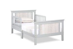 English Elm Connelly Reversible Panel Toddler Bed Solid Wood Low Profile Two Tone Veneer Gray B02257226